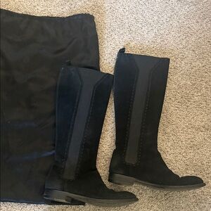 Elegant Black authentic YSL Knee-High Women's Boots size 7